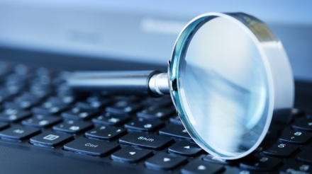 Magnifier on the computer keyboard